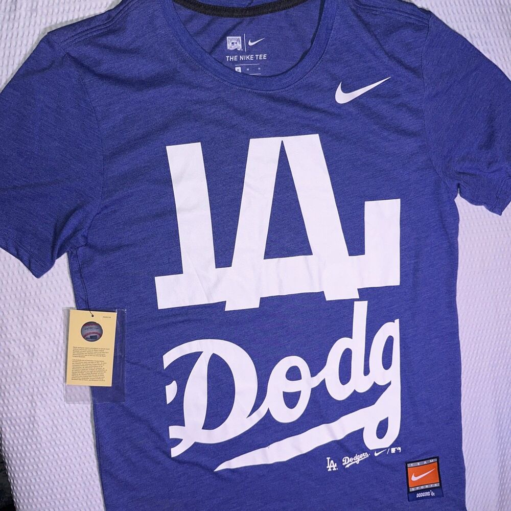 NWT Nike LA Dodgers MLB Genuine Merch Men’s short sleeve Tshirt Med Cooperstown